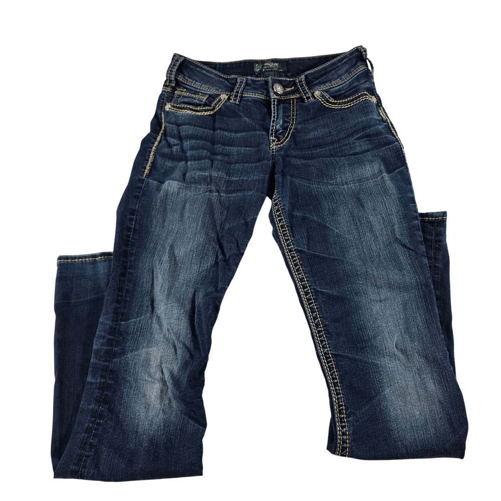 Silver Jeans Co Suki Mid Boot Dark Wash Denim Jeans W26 L33 L93719SSF427